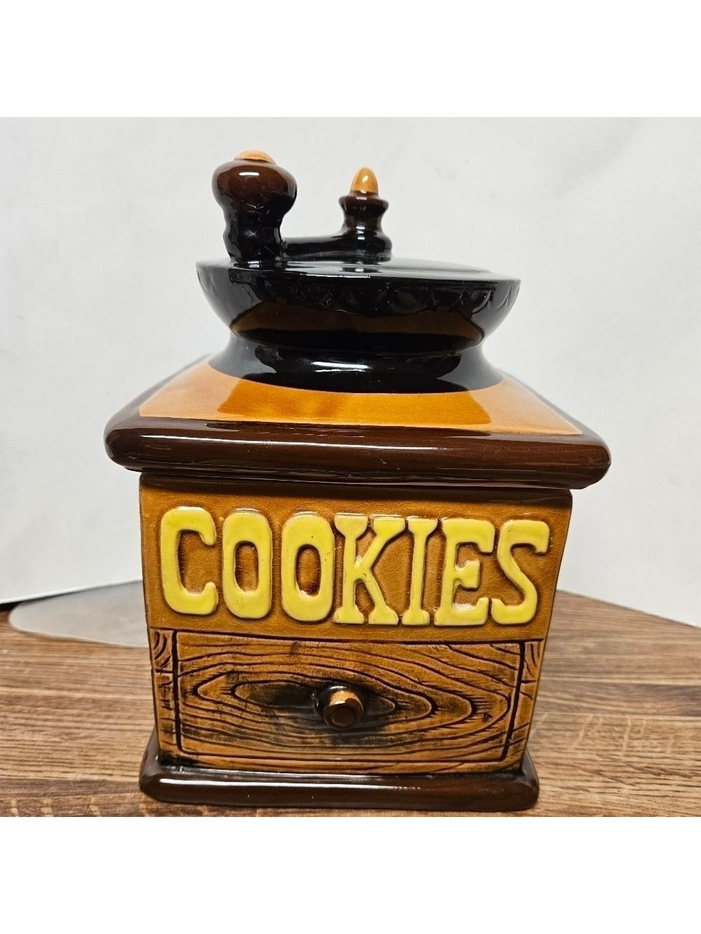 Vintage Giftcraft Ceramic Coffee Mill Cookie Jar